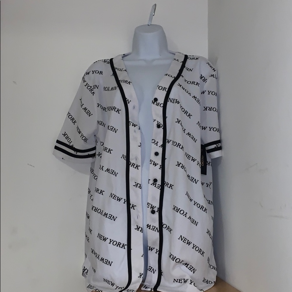 New York Baseball Button Up Shirt